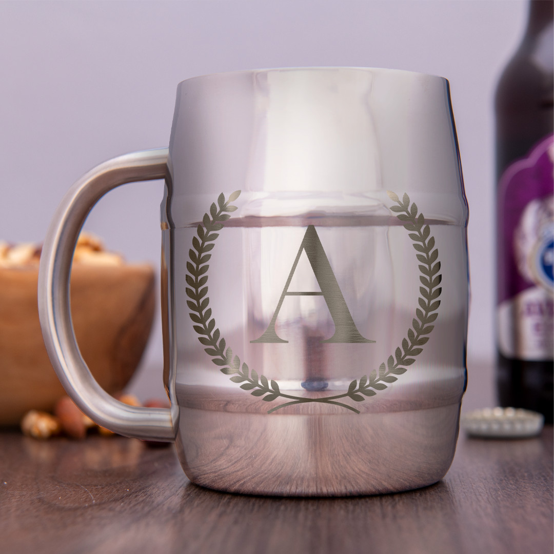 Nerezový "půllitr" s gravírováním 400 ml - lesklý