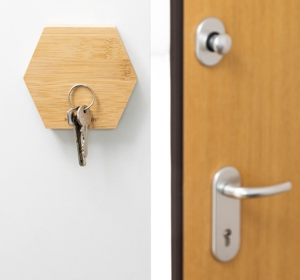 Bambusové magnetické nalepovací držáky magbu innovagoods balíček 3 jednotek (V0103437)