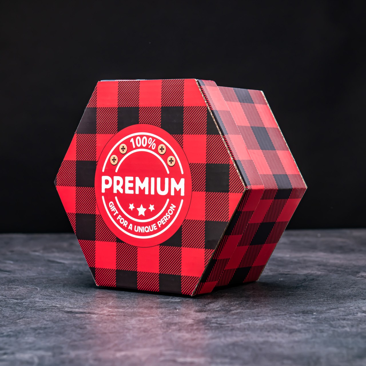 Hexagon s luxusní pánskou kosmetikou  - Flanelový
