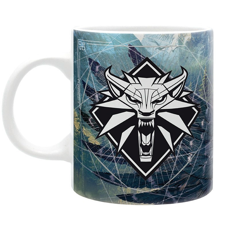 THE WITCHER Mug 320 ml Geralt and the Griffon subli x2 - Hrnek Zaklínač (ABYMUGA162)