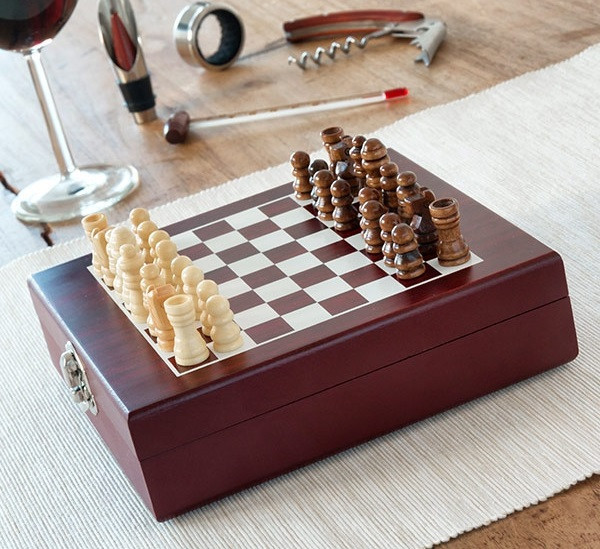 Set na víno a šachy innovagoods (37 částí) (V0100602)
