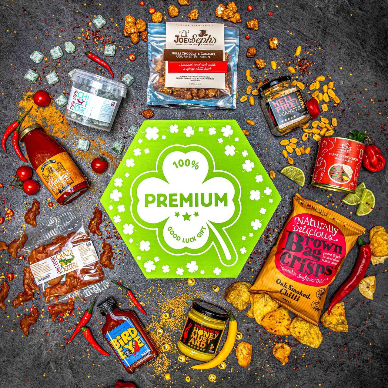 Hexagon plný chilli specialit XXL - Čtyřlístek