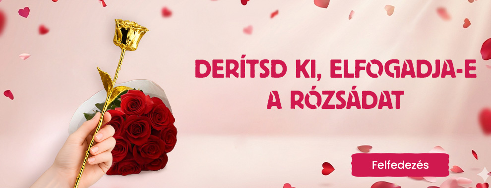 Arany rózsa díszdobozban