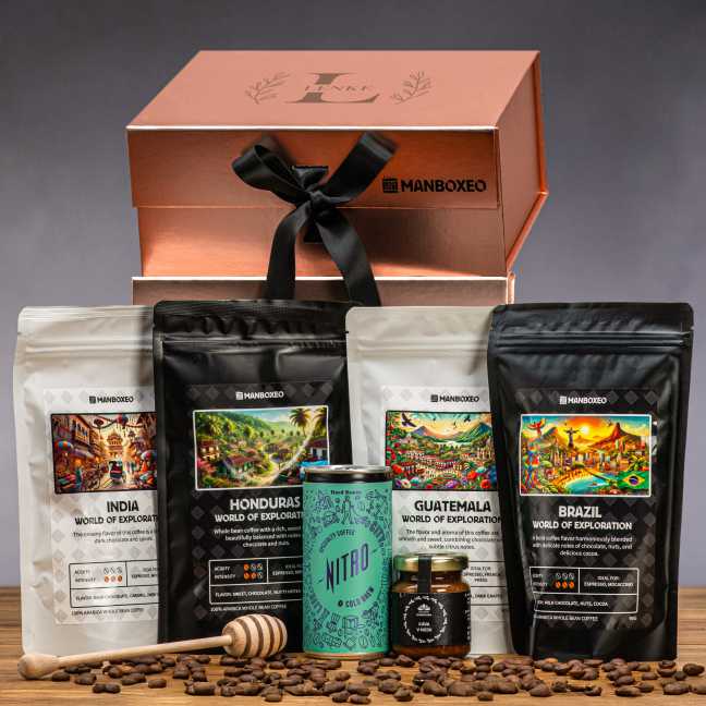 Giftboxeo ajándékdoboz (rózsaarany) – Kávéimádóknak