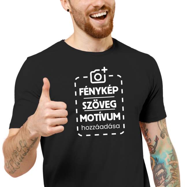 Férfi póló egyedi nyomtatással vagy nyomtatás nélkül