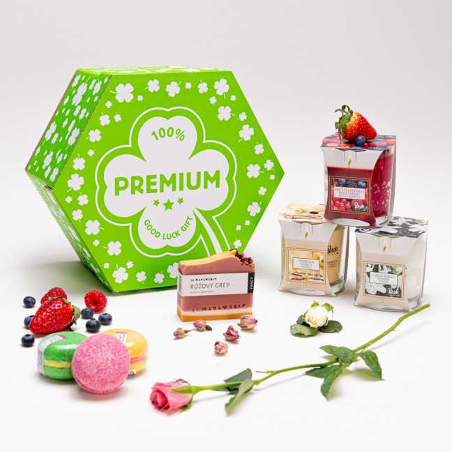 Giftboxeo ajándék készletek Négylevelű lóhere tele illatal