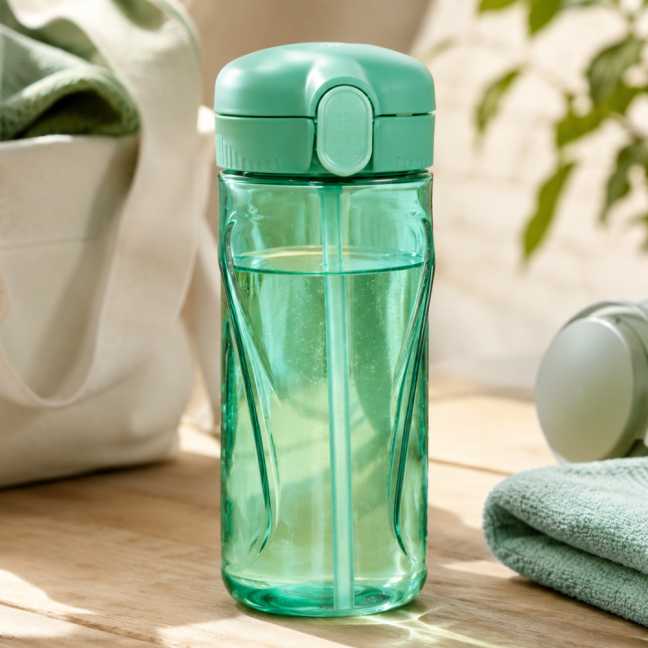 Quick kulacs szívószállal 520 ml, zöld