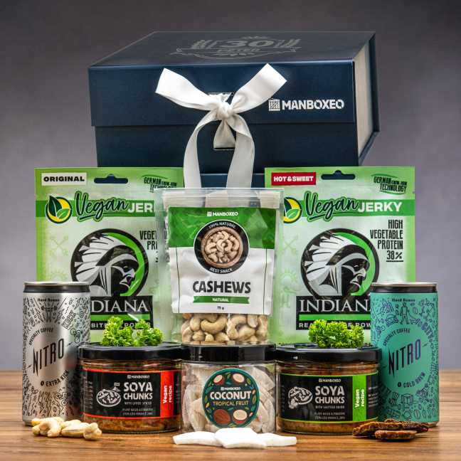 Giftboxeo ajándékdoboz vegán férfinak