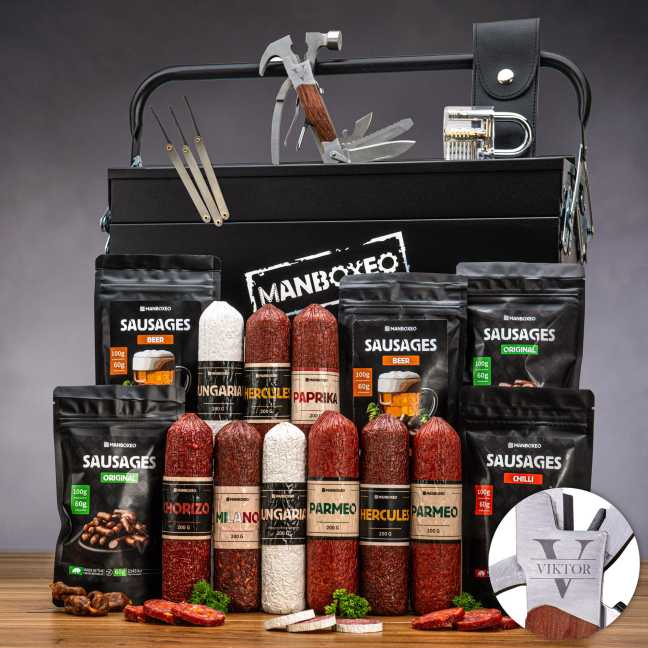 Szalámival teli szerszámosláda