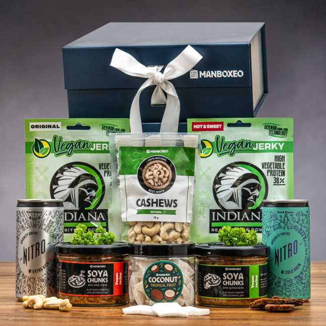 Giftboxeo ajándékdoboz vegán férfinak