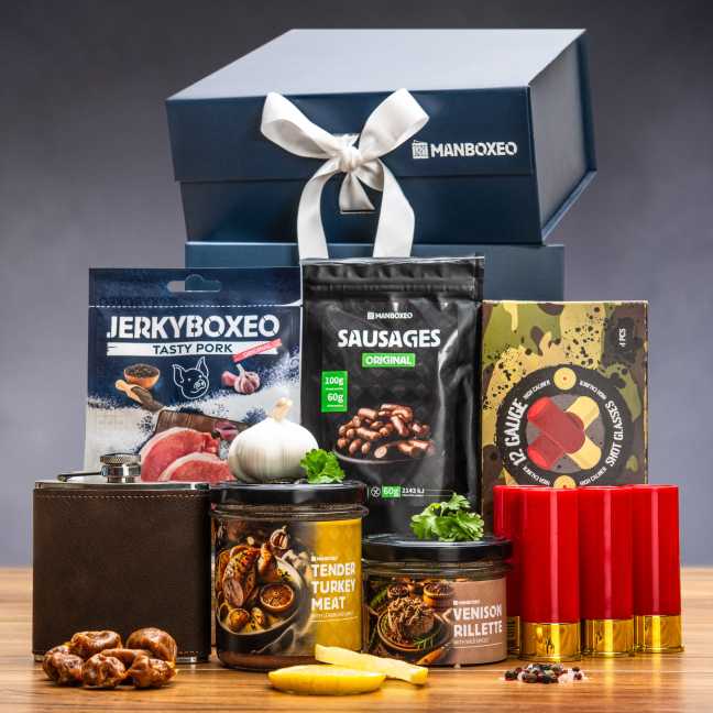 Giftboxeo ajándékdoboz (királykék) – Vadászok számára