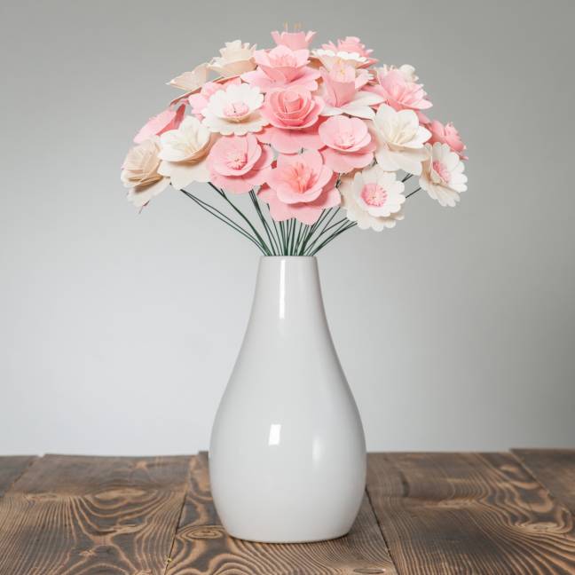 Nagy illatos csokor rószaszín 