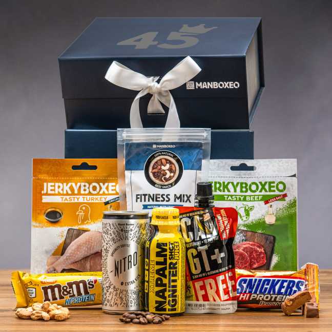 Giftboxeo ajándékdoboz (királykék) – Fitneszrajongóknak